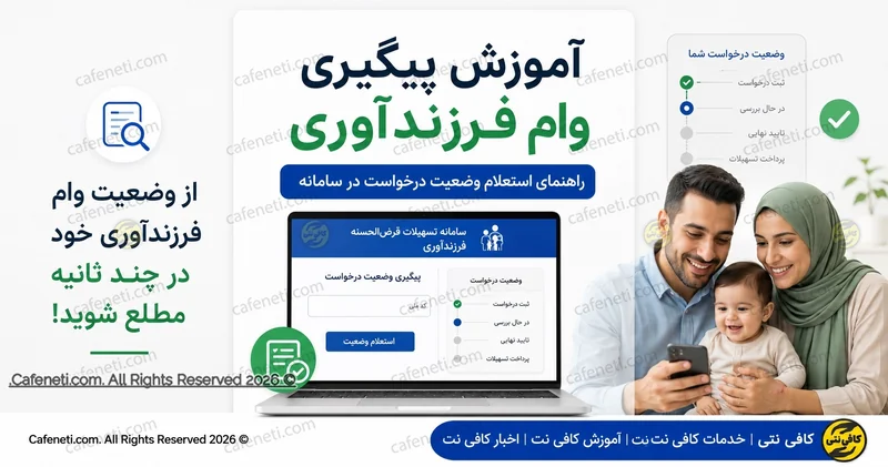 آموزش پیگیری وام فرزندآوری | راهنمای استعلام وضعیت درخواست در سامانه