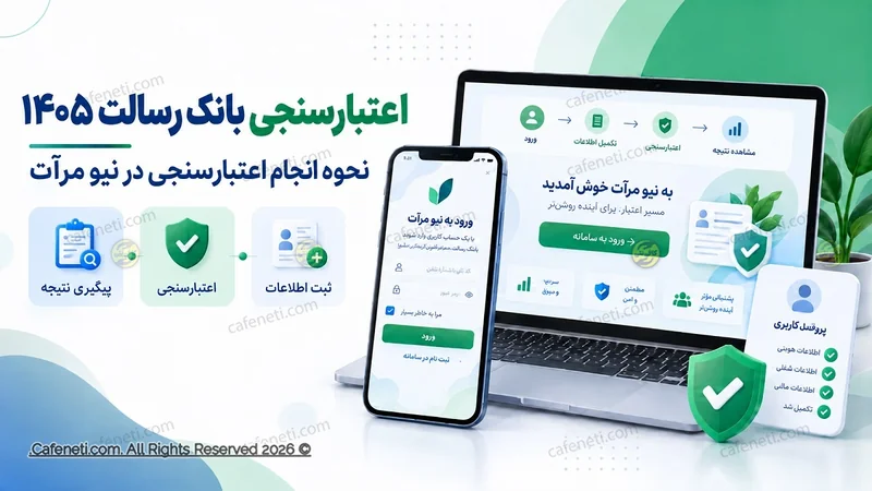 نیو مرآت بانک رسالت | ورود و آموزش اعتبارسنجی