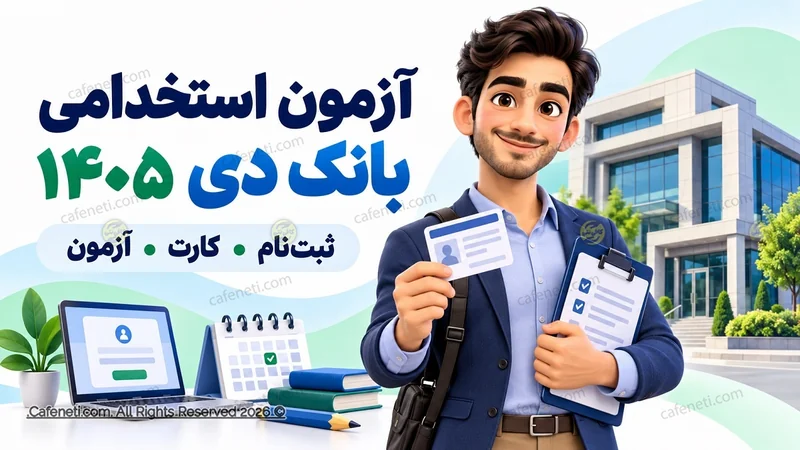 آزمون استخدامی بانک دی ۱۴۰۵ | ثبت‌نام، کارت و آزمون