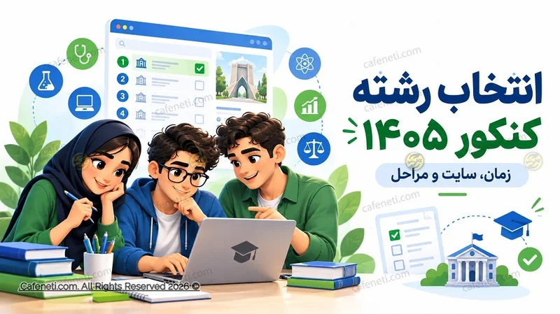 انتخاب رشته کنکور سراسری ۱۴۰۵ | مهلت، سایت و مراحل