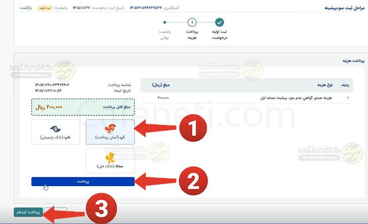 پرداخت هزینه گواهی سوء پیشینه آنلاین مراحل ثبت درخواست، مدارک لازم، پیگیری و دریافت فوری