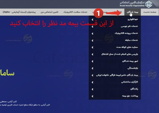 انتخاب بیمه و پرداخت نهایی