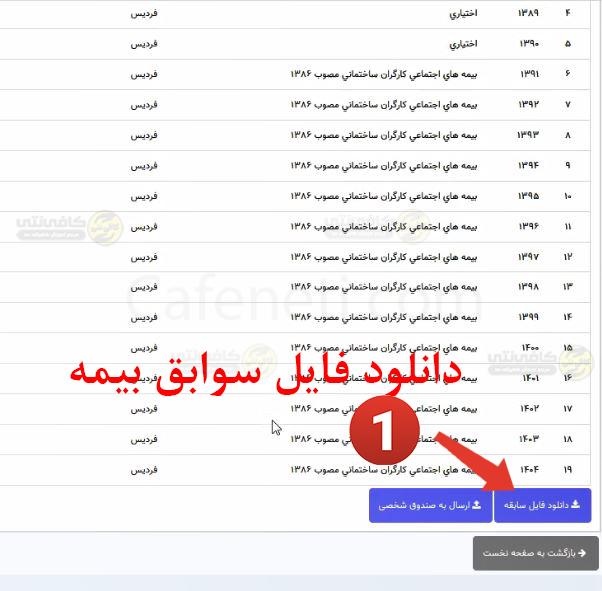 بررسی سوابق بیمه و تایید نهایی بیمه پرداخت شده آموزش پرداخت بیمه کارگران ساختمانی