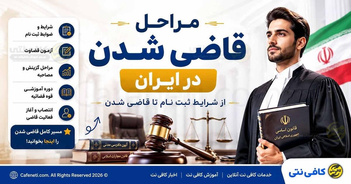 مراحل قاضی شدن در ایران؛ از شرایط ثبت نام و سایت تا قاضی شدن